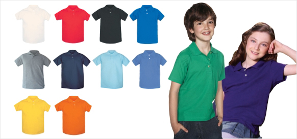Playeras Tipo Polo de Ni&ntilde;os
